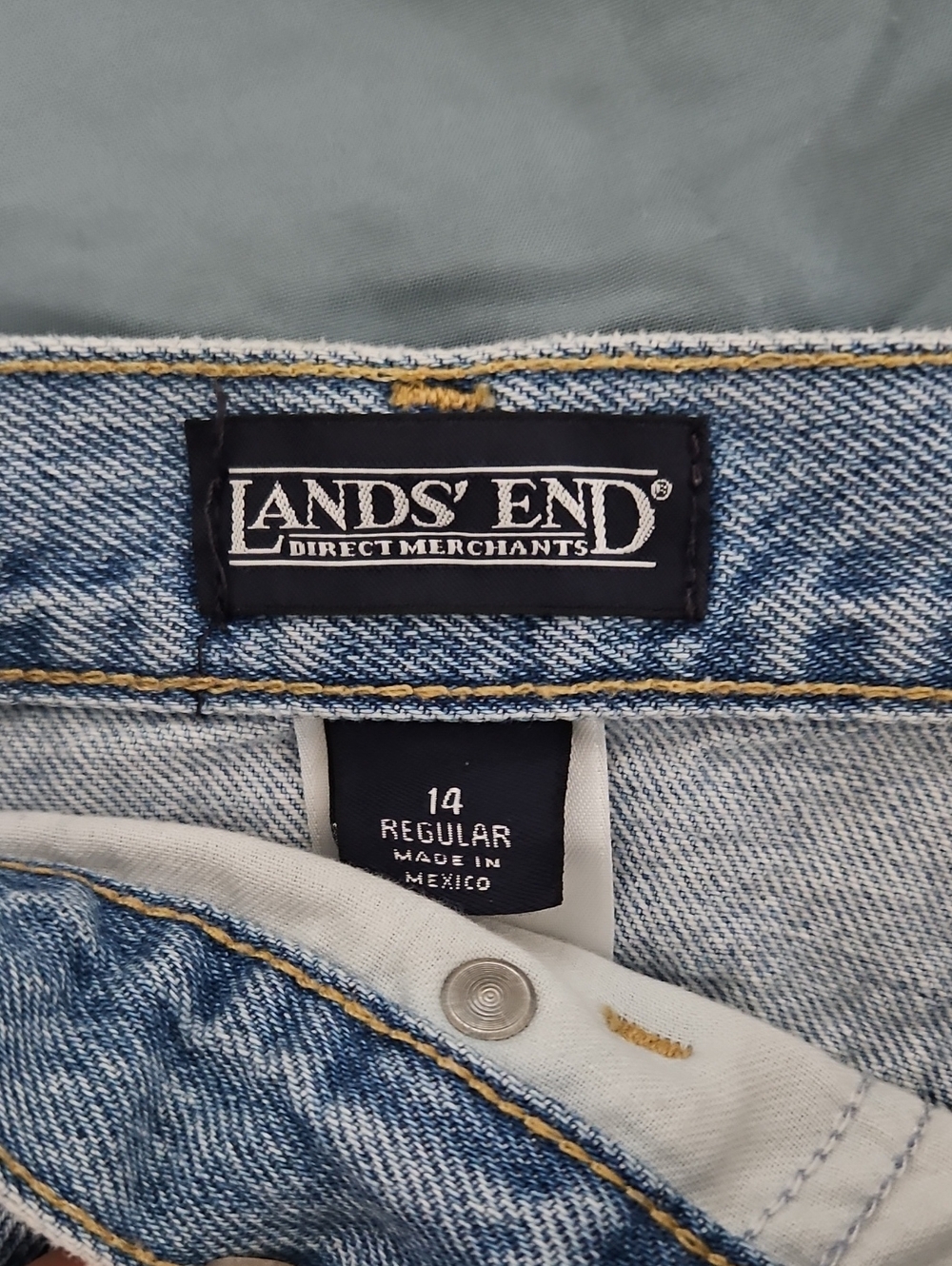Lands' End Light Blue Relaxed Denim Jeans
